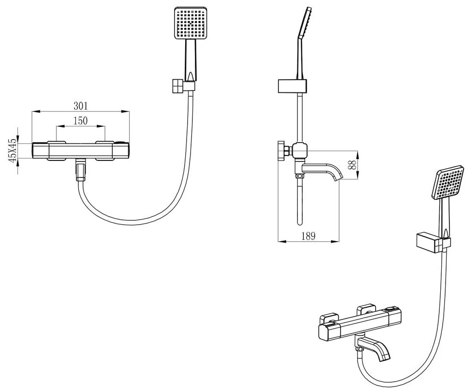Gappo G3291 (1034239) Габаритные размеры