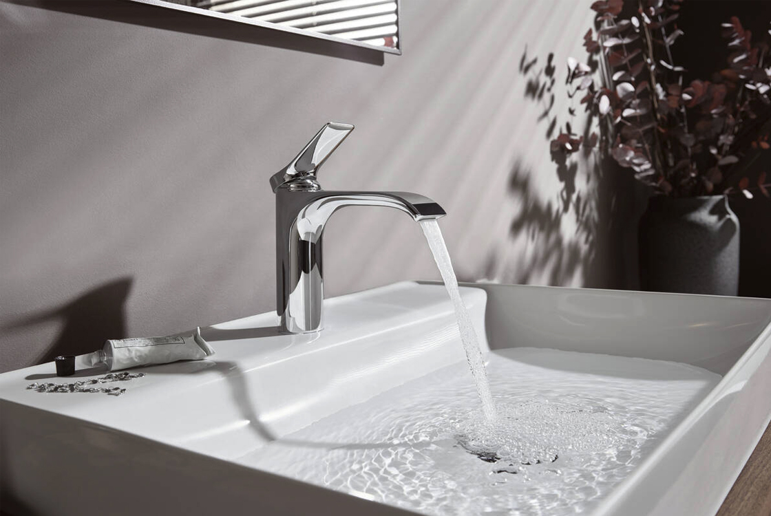 Змішувач для умивальника Hansgrohe Vivenis 110 Chrome 75022000 ціна 10566 грн - фотографія 2