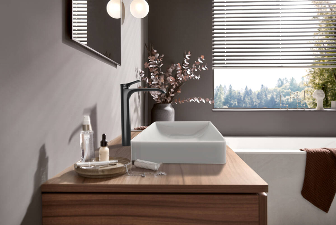 в продаже Смеситель для умывальника Hansgrohe Vivenis 250 CoolStart Brushed Black Chrome 75045340 - фото 3