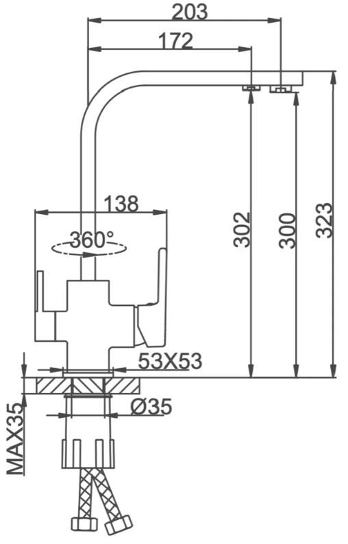 Frap F4360 (1040771) Габаритні розміри