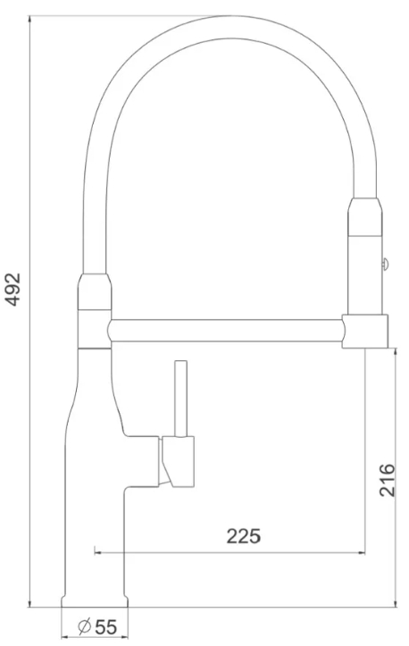 Gappo G4398-55 (1041345) Габаритные размеры