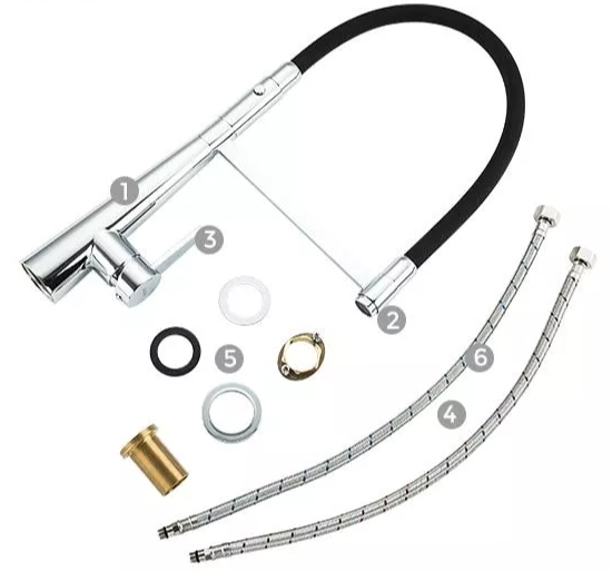 Смеситель для кухни Gappo G4398-15 (1041641) отзывы - изображения 5