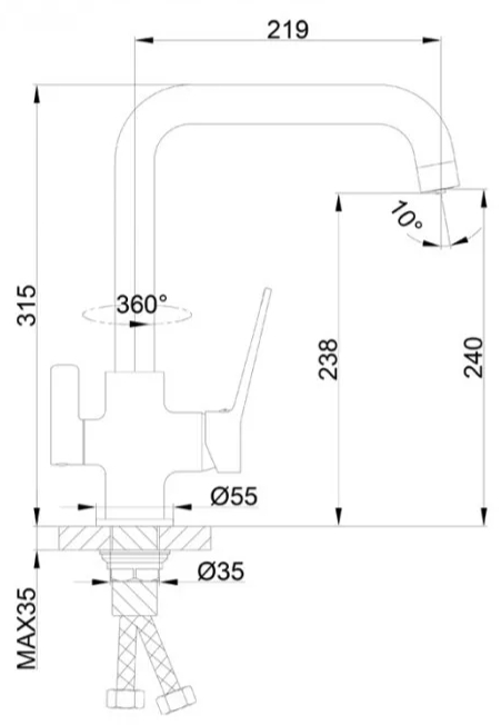 Frap F4361 (1042392) Габаритні розміри