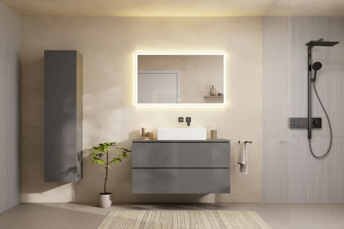 продаємо Hansgrohe Raindance Alive Q 340/210 2jet EcoSmart ShowerSelect Comfort Brushed Black Chrome 24591340 в Україні - фото 4