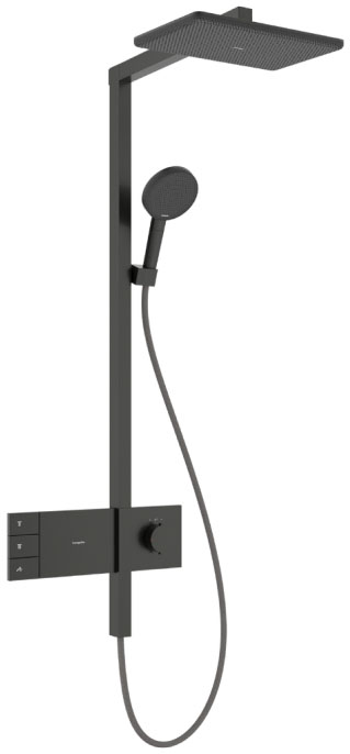 Hansgrohe Raindance Alive Q 340/210 2jet EcoSmart ShowerSelect Comfort Brushed Black Chrome 24591340