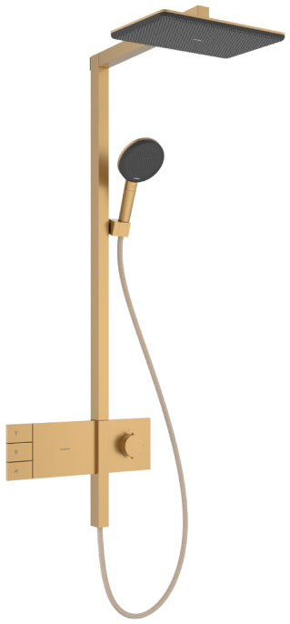 Душова система Hansgrohe Raindance Alive Q 340/210 2jet ShowerSelect Comfort Brushed Bronze 24590140