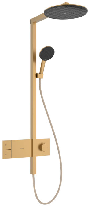 Душевая система Hansgrohe Raindance Alive S 300 1jet EcoSmart ShowerSelect Comfort Brushed Bronze 24583140