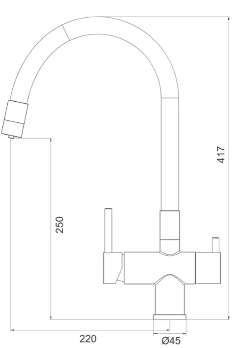 Gappo G4398-30 (1042420) Габаритные размеры