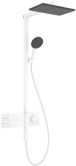 Душевая система Hansgrohe Raindance Alive Q 340/210 2jet ShowerSelect Comfort Matt White 24590700