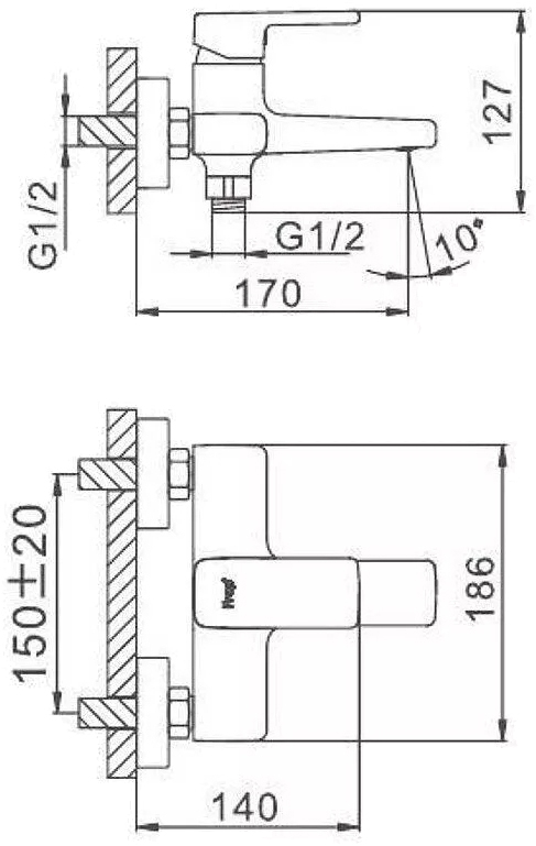 Frap F3260 (1038898) Габаритні розміри