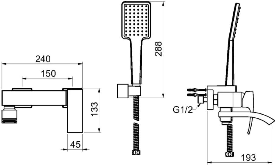 Gappo G3207-6 (1042416) Габаритні розміри