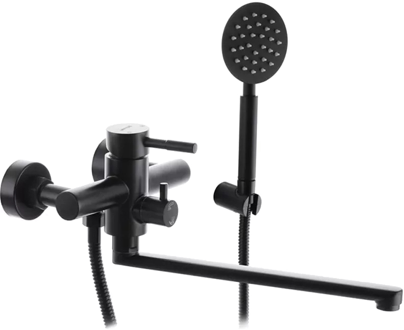 Змішувач для ванни Wezer EKO7A-01-Black (1044103) ціна 2382 грн - фотографія 2