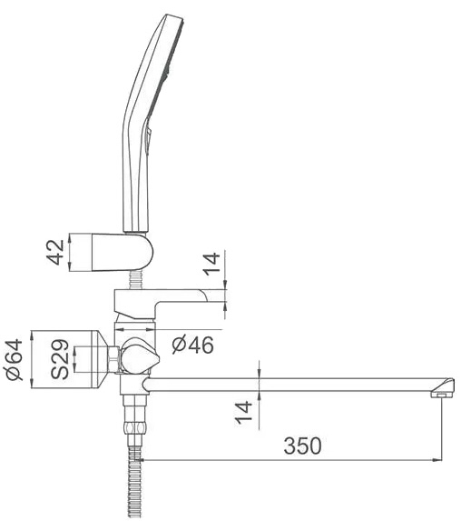 Gappo G2203-6 (1044882) Габаритные размеры