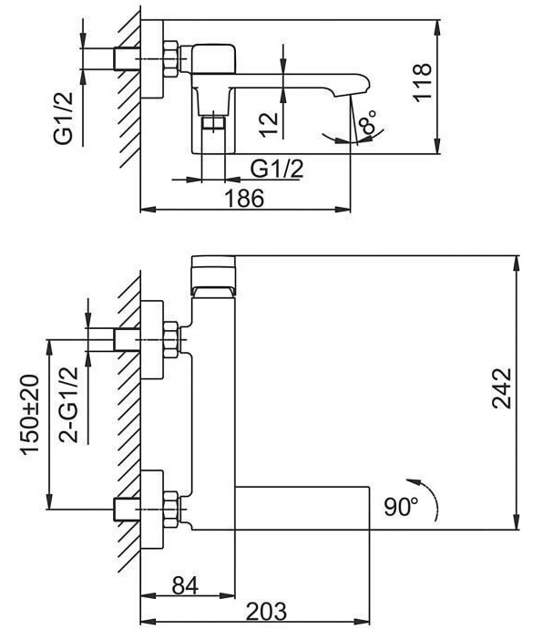 Frap F3284 (1047609) Габаритні розміри