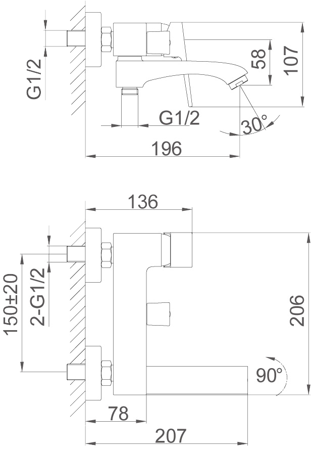 Frap F3276-3 (1055641) Габаритні розміри