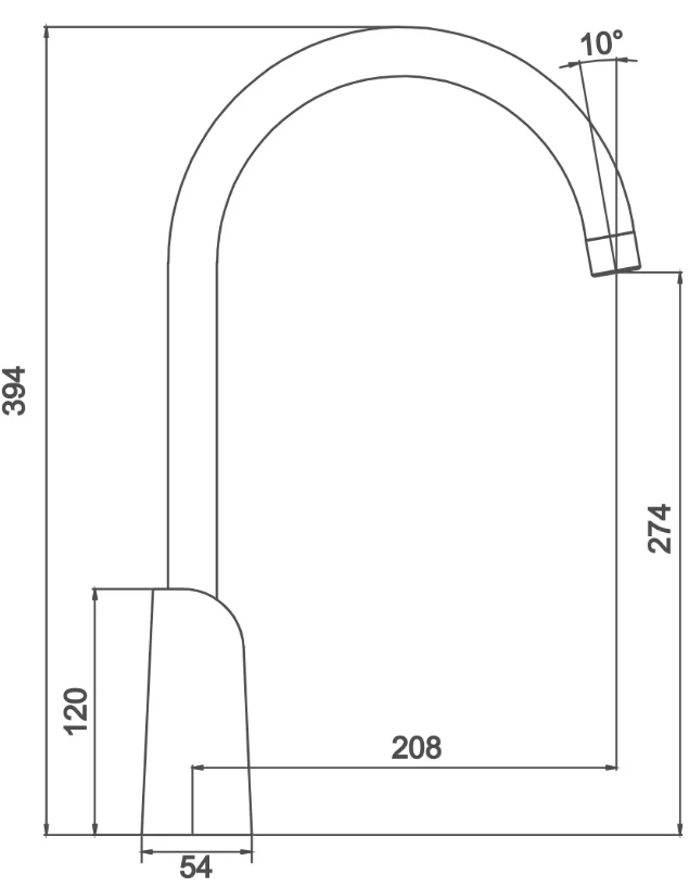 Gappo G4003-8 (1044876) Габаритные размеры