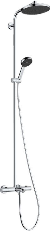 Душевая система Hansgrohe Activera S 240 1jet EcoSmart Ecostat Fine Chrome 28871000