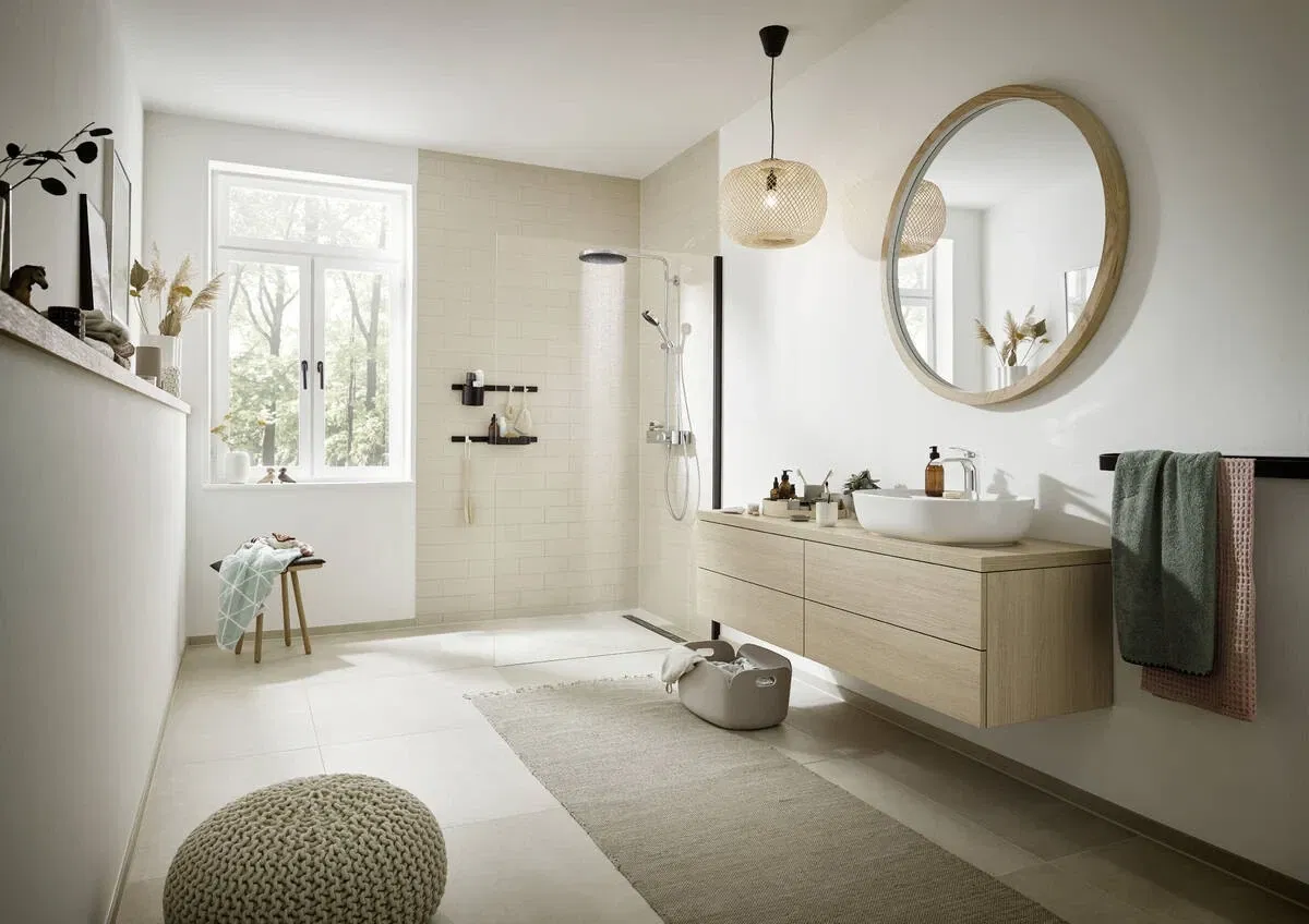 Душевая система Hansgrohe Pulsify S Showerpipe 260 Matt Black 24221670 цена 69243 грн - фотография 2