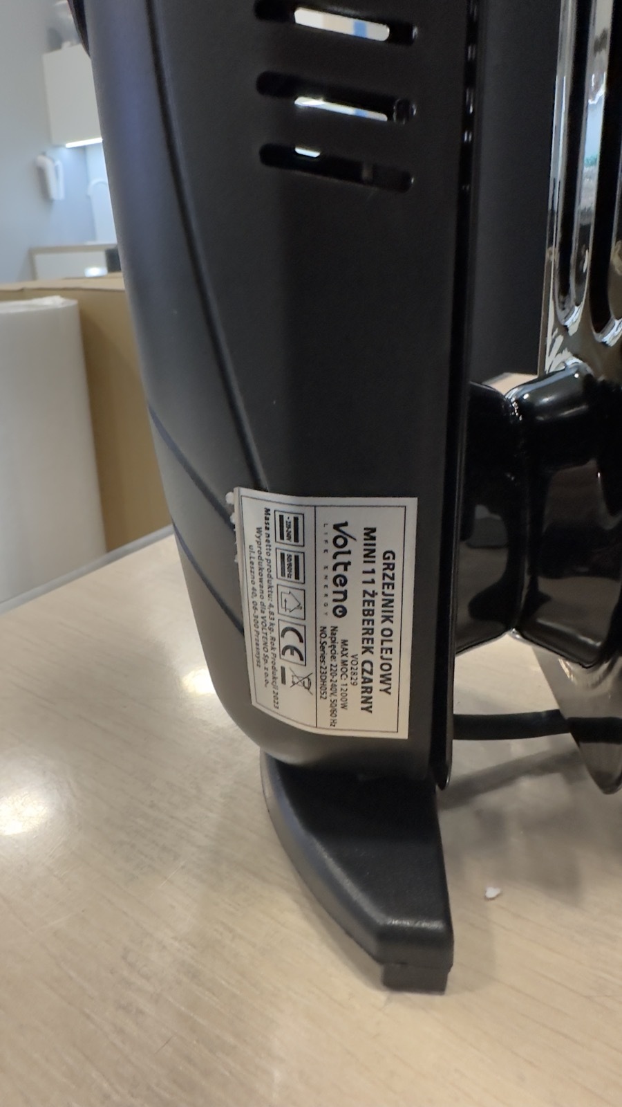 Масляний радіатор Volteno VO2829 mini (Уцінка) ціна 1243 грн - фотографія 2