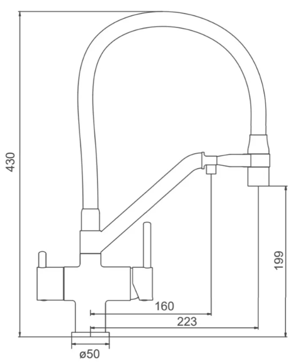 Gappo G4398-86 (1045387) Габаритні розміри