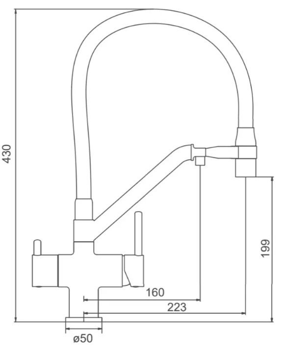 Gappo G4398-88 (1045388) Габаритные размеры