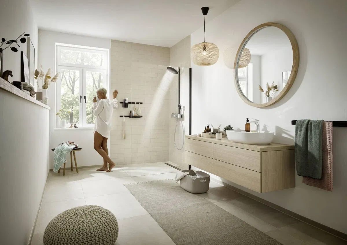 Душевая система Hansgrohe Pulsify Showerpipe 260 2jet 400 EcoSmart Matt White 24241700 цена 72977 грн - фотография 2