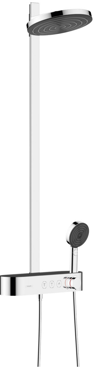 Hansgrohe Pulsify Showerpipe 260 2jet 400 EcoSmart Chrome 24241000