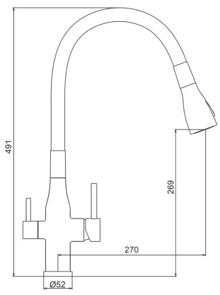 Gappo G4399-66 (1045709) Габаритные размеры