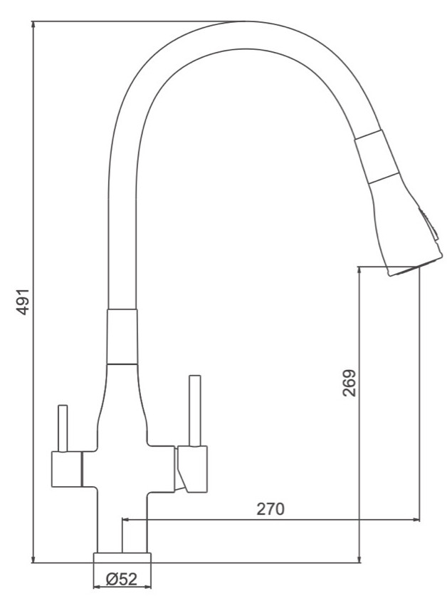 Gappo G4399-65 (1045710) Габаритні розміри