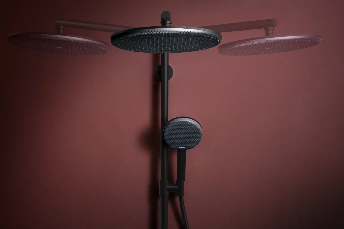 Душевая система Hansgrohe Raindance Alive S Puro 300 1jet EcoSmart Ecostat Element Matt Black 24593670 отзывы - изображения 5