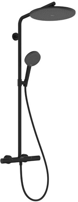 Душевая система Hansgrohe Raindance Alive S Puro 300 1jet EcoSmart Ecostat Element Matt Black 24593670