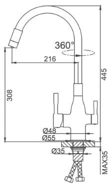 Frap F4396 (1046111) Габаритні розміри
