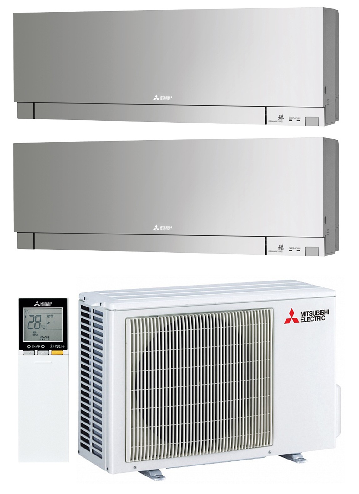 Комплект мульти-спліт системи Mitsubishi Electric Design Silver Multi 33 (6+6)