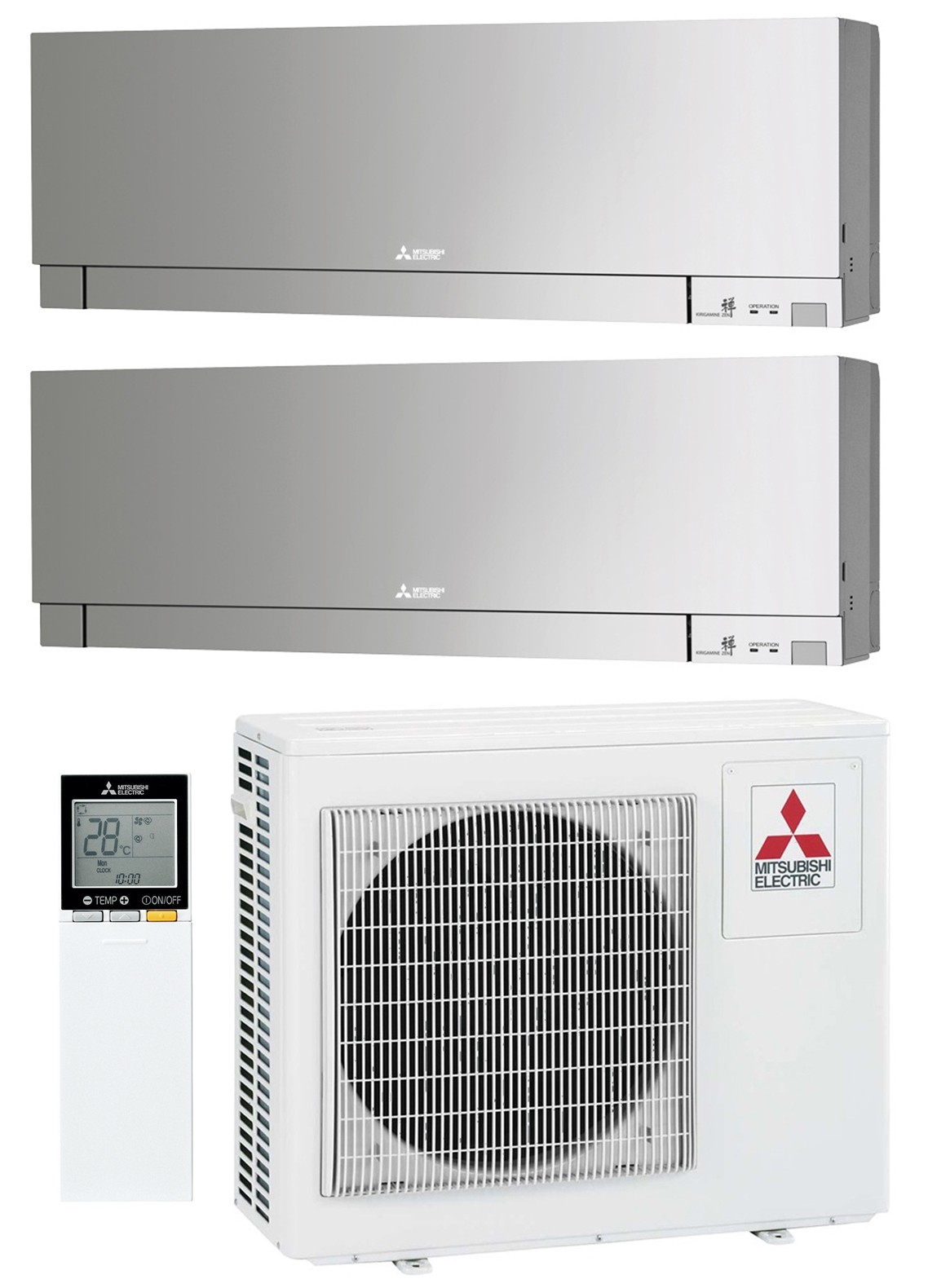 Комплект мульти-спліт системи Mitsubishi Electric Design Silver Multi 42 (6+9)