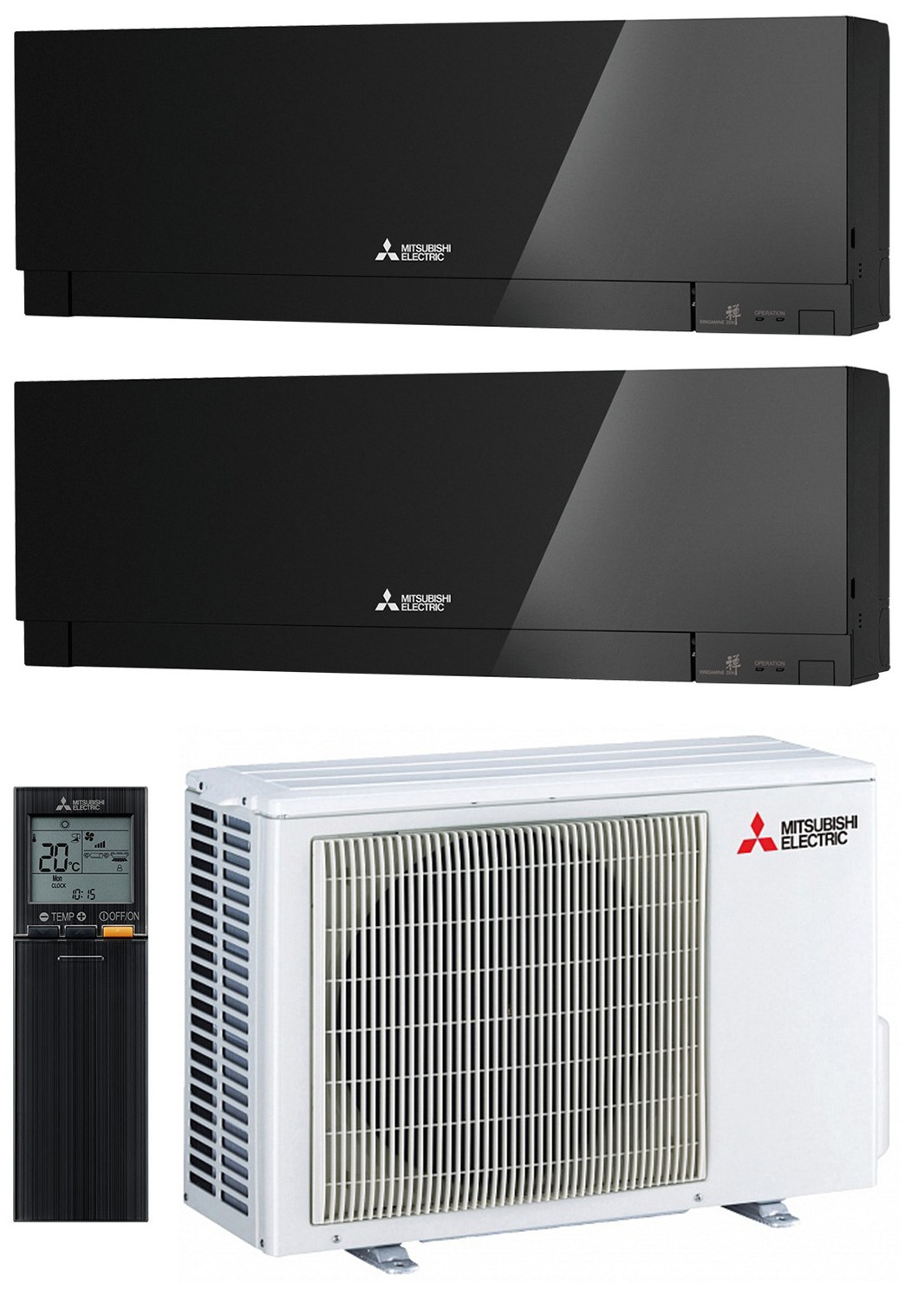 Комплект мульти-спліт системи Mitsubishi Electric Design Black Multi 33 (6+6)