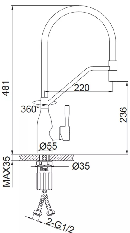 Frap F4497-9 (1046713) Габаритные размеры