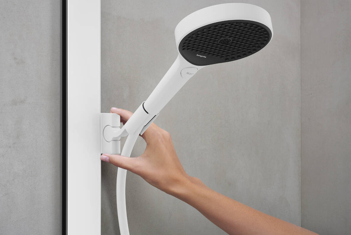 Душевая система Hansgrohe Rainfinity Showerpipe 250 1jet EcoSmart Matt White 28742700 цена 93621 грн - фотография 2