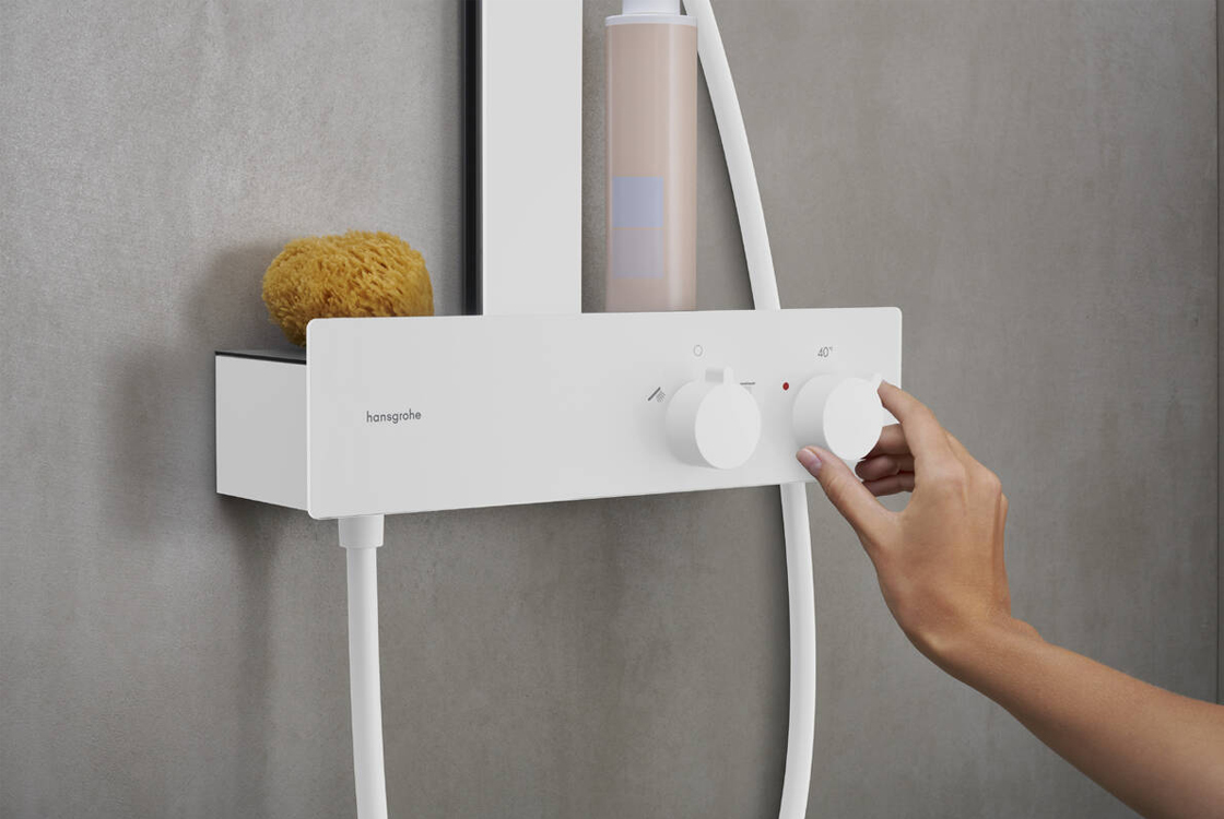 в продаже Душевая система Hansgrohe Rainfinity Showerpipe 250 1jet EcoSmart Matt White 28742700 - фото 3