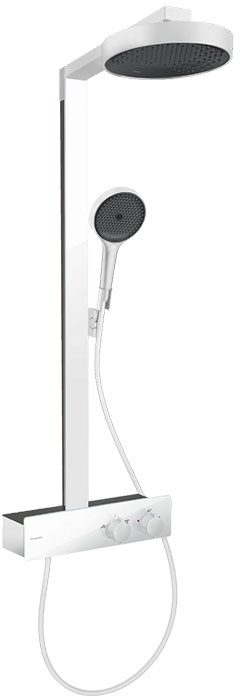 Душевая система Hansgrohe Rainfinity Showerpipe 250 1jet EcoSmart Matt White 28742700
