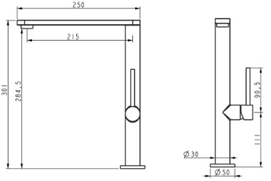 Wezer EKO4G-01 Gungrey Габаритные размеры