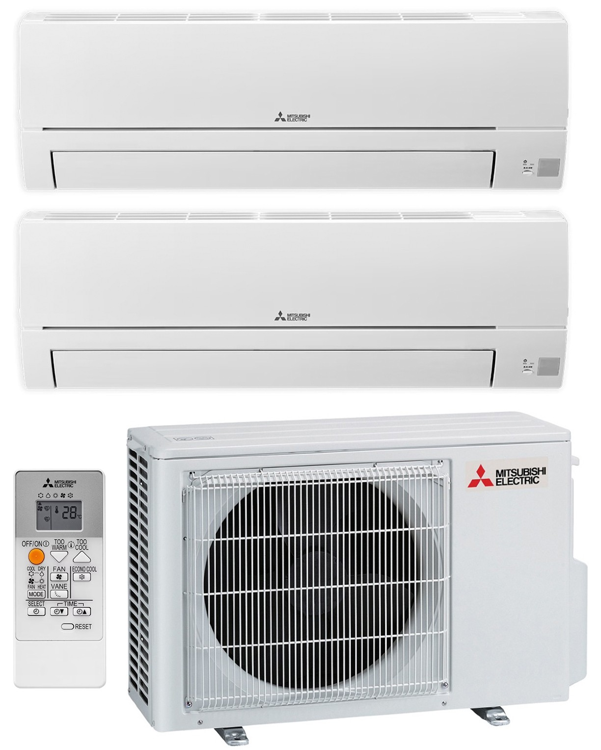 Комплект мульти-сплит системы Mitsubishi Electric Basic Wi-Fi Multi 50 (9+9)