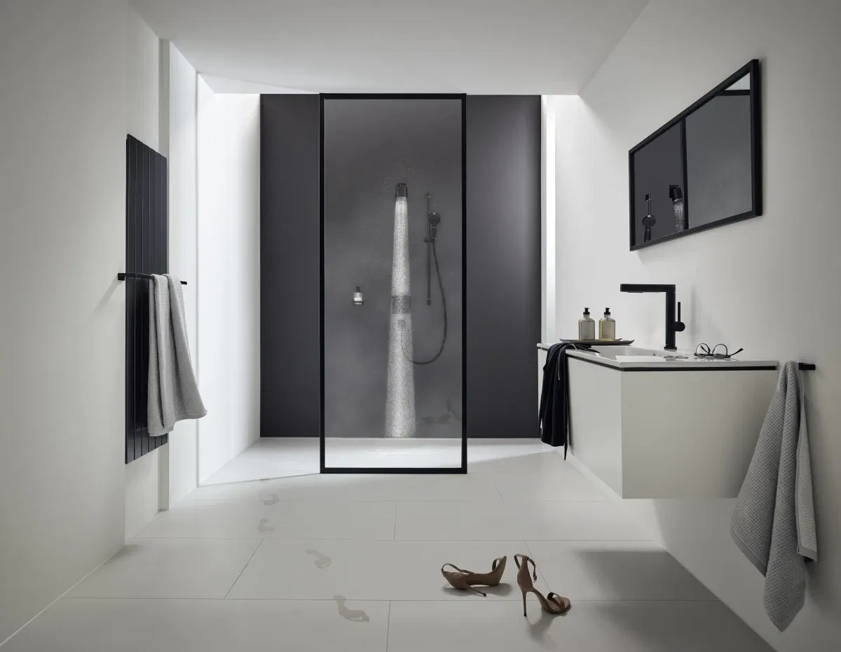 в продаже Верхний душ Hansgrohe Pulsify 105 1jet EcoSmart Matt Black 24132670 - фото 3