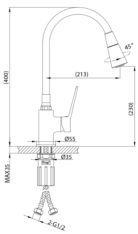 Frap F4462-9 (1055778) Габаритні розміри