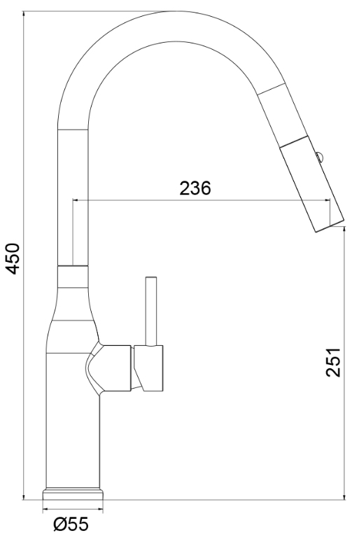 Gappo G4398-43 (1055888) Габаритні розміри