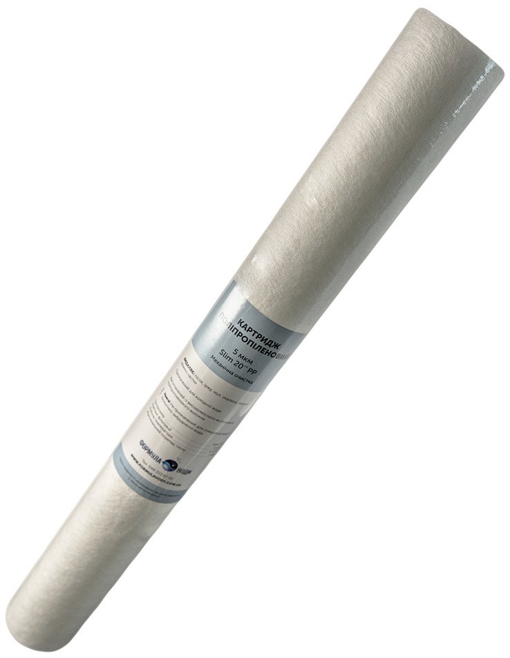 Картридж для фильтра Formula Vody Slim 2.5"х20" PP 5 мкм (механика) цена 167 грн - фотография 2