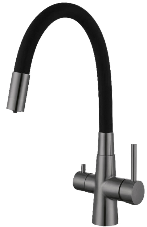 Змішувач для кухні Wezer INX4C-08-Gungrey (1055194)
