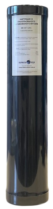 Картридж для фильтра Formula Vody ВВ 4.5"х20" GAC (уголь)