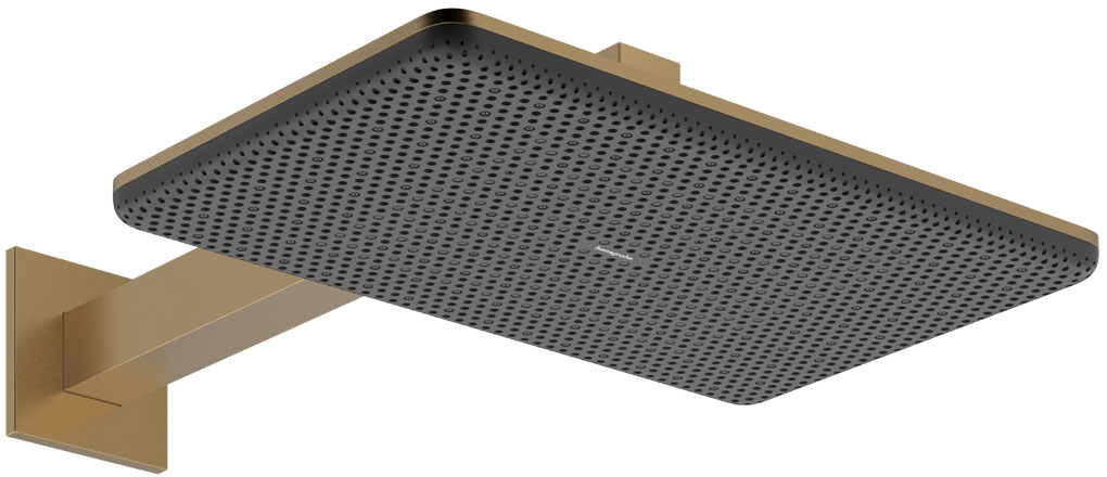 Верхній душ Hansgrohe Raindance Alive Q 340/210 2jet EcoSmart з тримачем Brushed Bronze 24551140