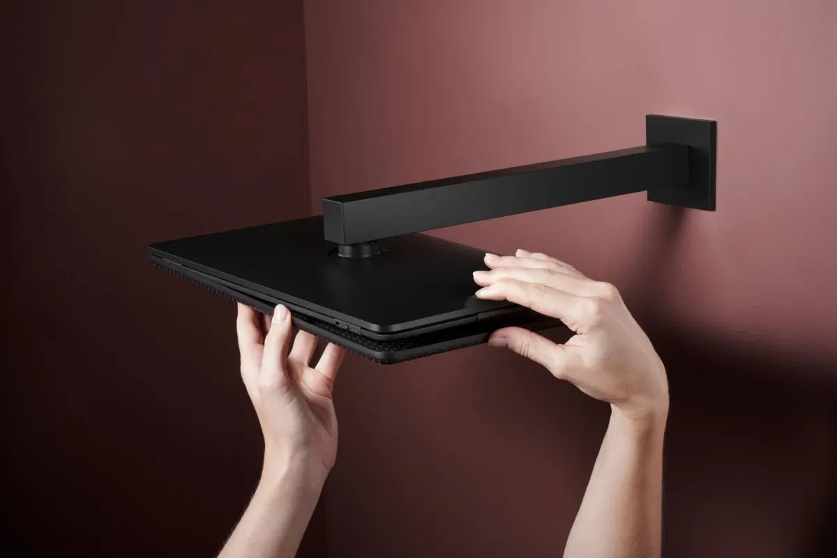 Верхній душ Hansgrohe Raindance Alive Q 340/210 2jet з тримачем Matt Black 24550670 інструкція - зображення 6