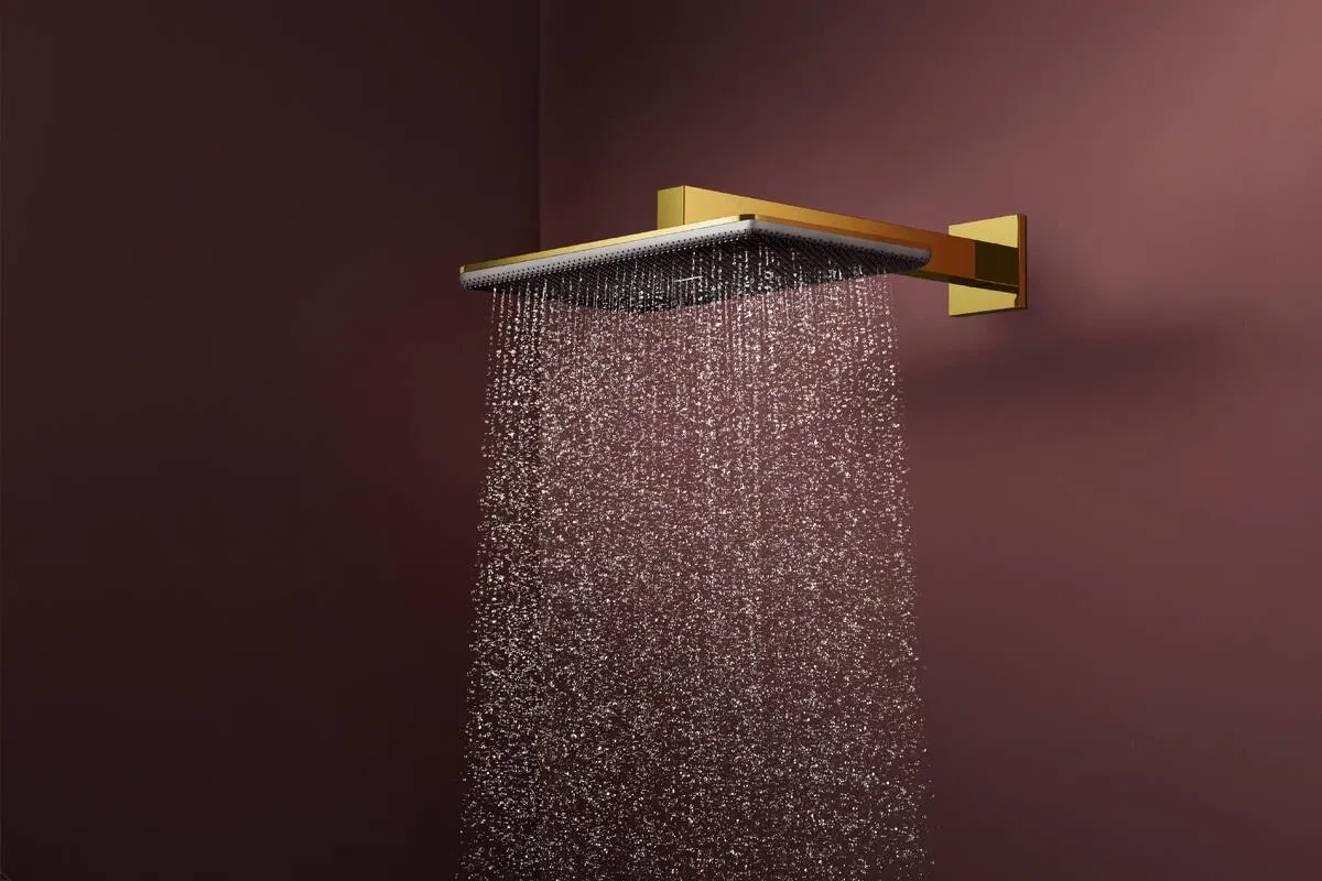 Верхній душ Hansgrohe Raindance Alive Q 340/210 2jet з тримачем Polished Gold Optic 24550990 відгуки - зображення 5